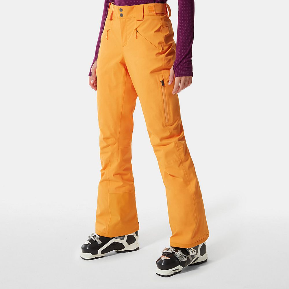 The North Face Pants Womens Australia - The North Face Lenado Orange Skiing And Snowboarding (FNZ-87